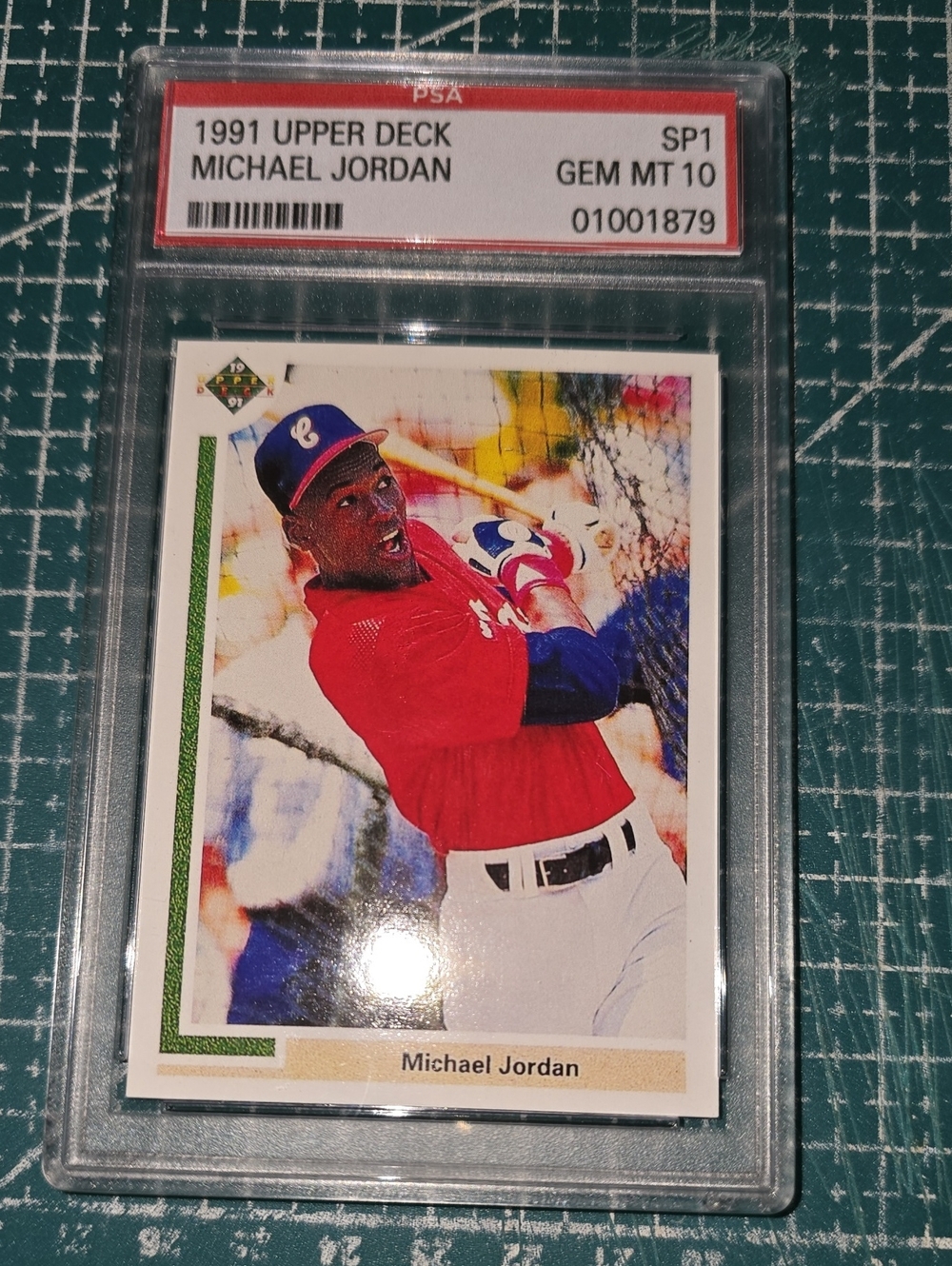 1991 Upper Deck Michael Jordan SP1 PSA GEM MT 10 - Red/White Baseball Card